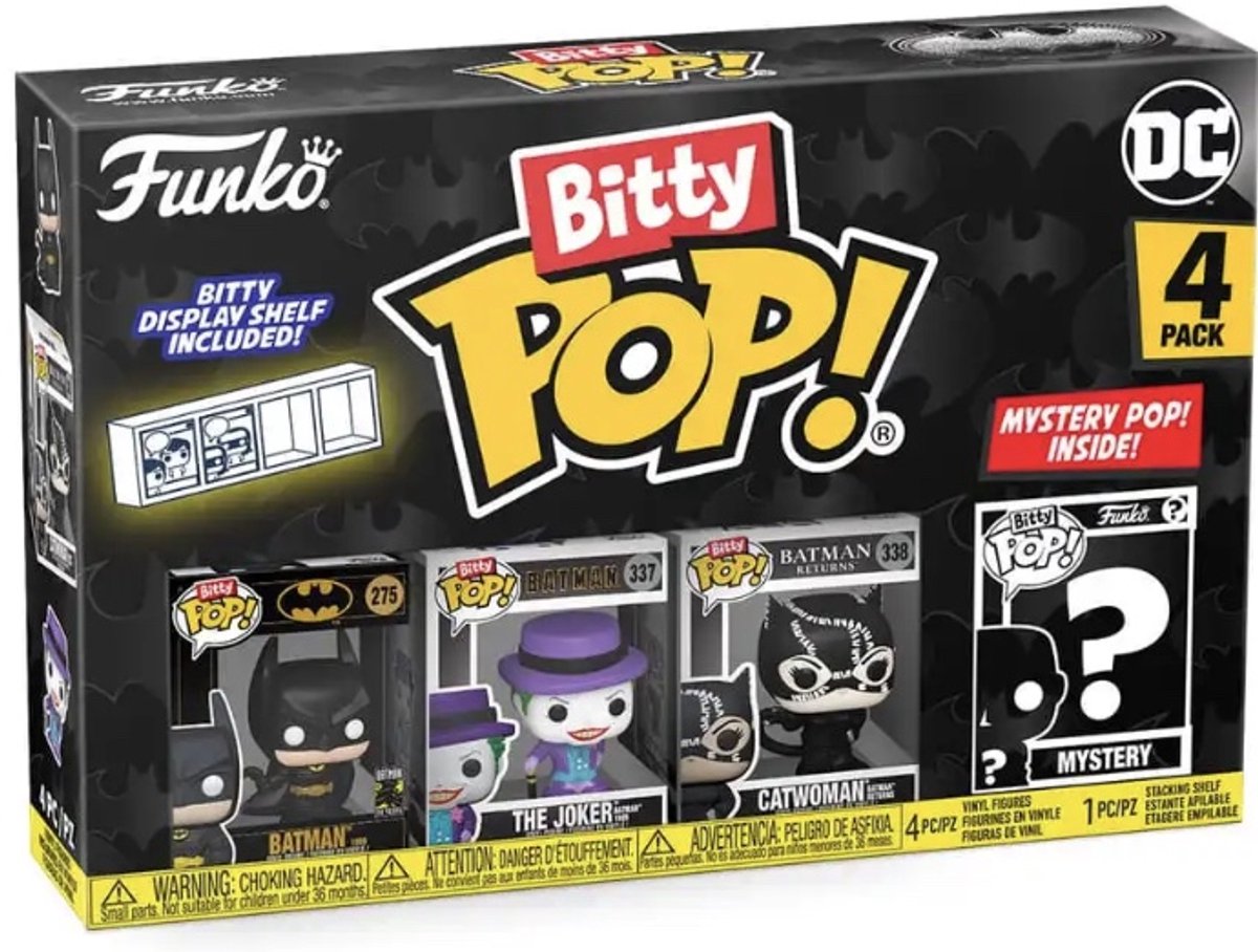 FUNKO BITTY POP: BATMAN 85TH - BATMAN 4PK.