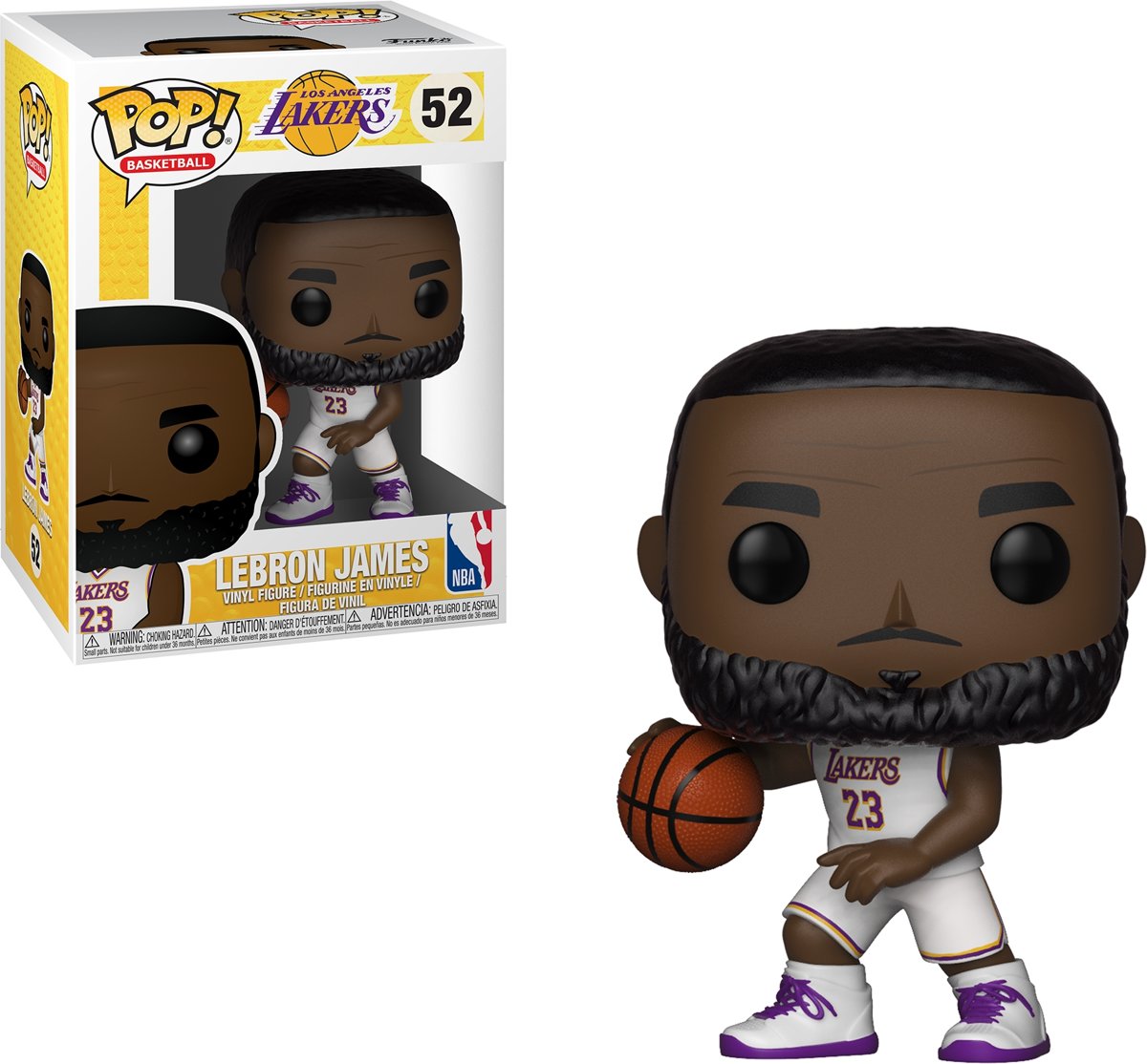 FUNKO LeBron James (Lakers) (White Jersey) Verzamelfiguur Kinderen