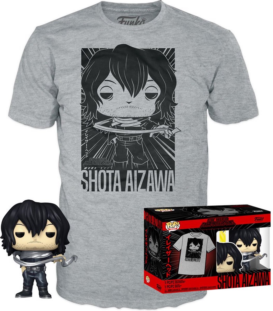 FUNKO POP & TEE: My Hero Academia- Shota Aizawa-L