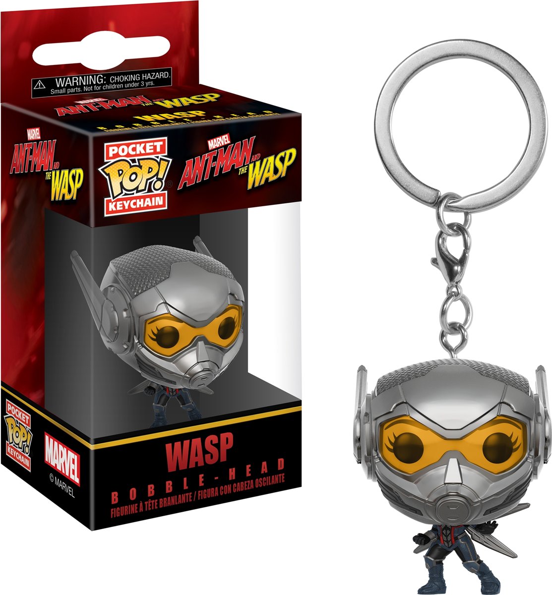 FUNKO Pop! Keychain: Ant-Man and The Wasp - Wasp Verzamelfiguur Volwassenen en kinderen