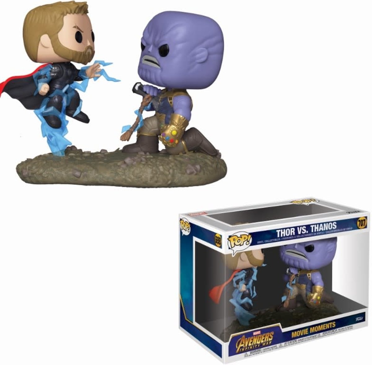 FUNKO Pop! Marvel: Movie Moments - Avengers Infinity War - Thor vs Thanos