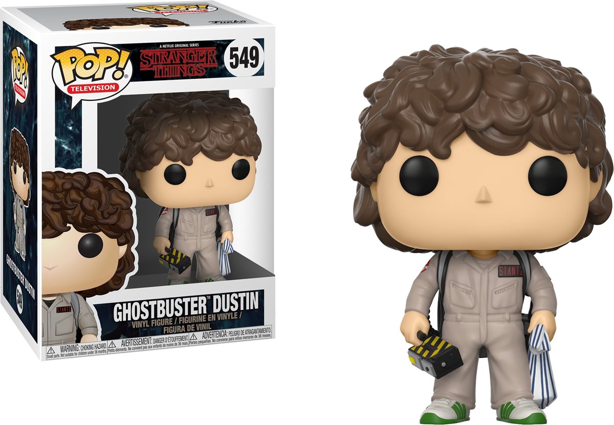 FUNKO Pop! TV: Stranger Things - Ghostbuster Dustin Volwassenen en kinderen Verzamelfiguur