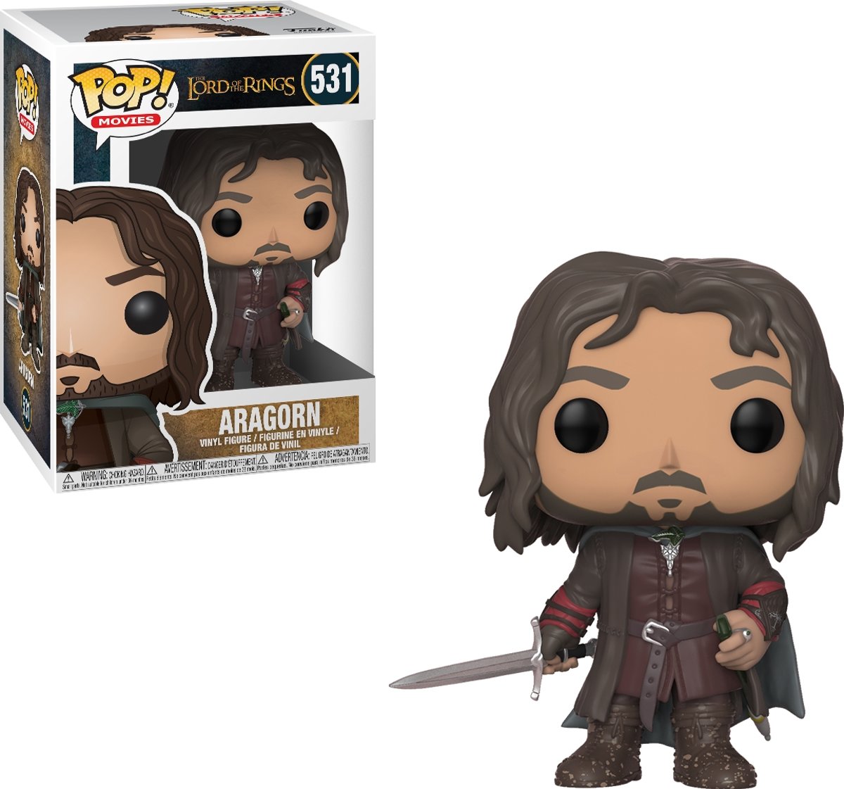 FUNKO Pop! movies: The Lord of the Rings - Aragorn Volwassenen en kinderen Verzamelfiguur