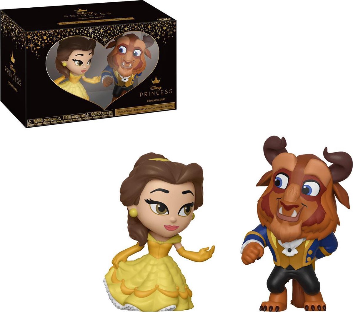   - Belle & Beast 2-pack (Beauty and the Beast), Mini Vynl Figures