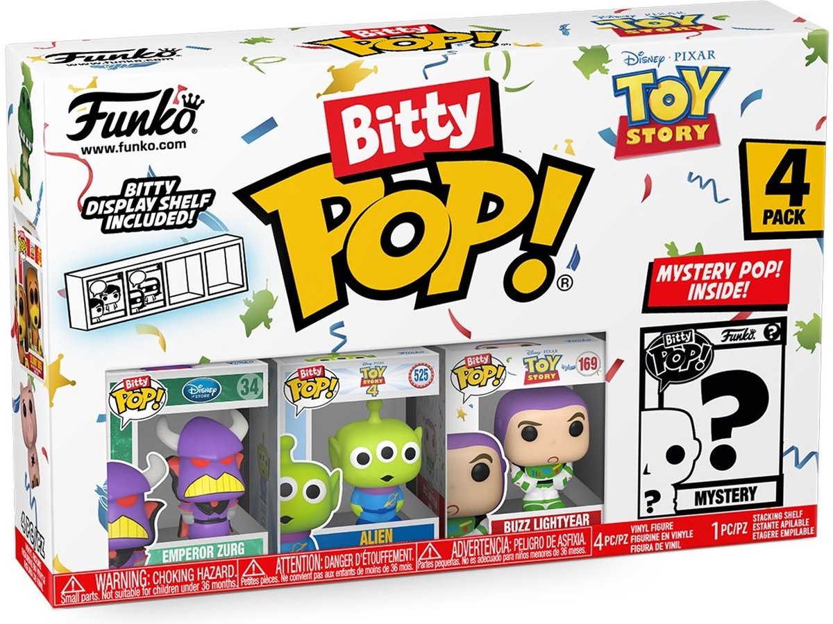   Bitty Pop! 4-Pack: Disney/Pixar: Toy Story Display