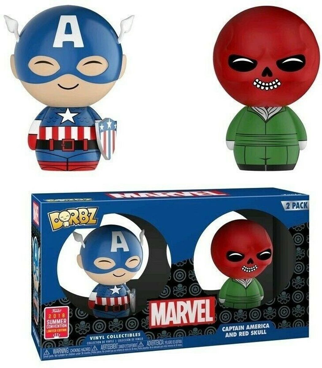   Dorbz: Marvel - Captain America And Red Skull 2-pack Limited Edition 2018