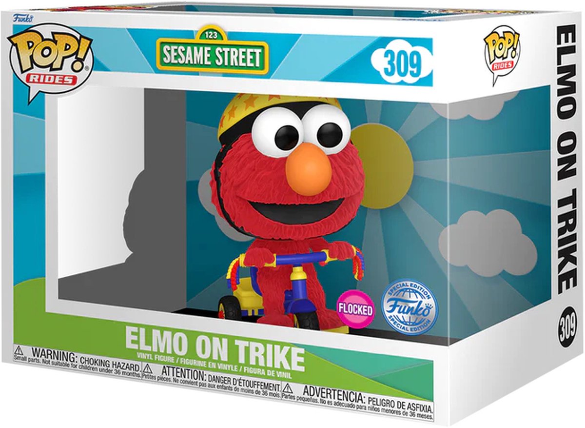   Elmo on Trike (Flocked) -   Pop! Rides - Sesame Street Figuur