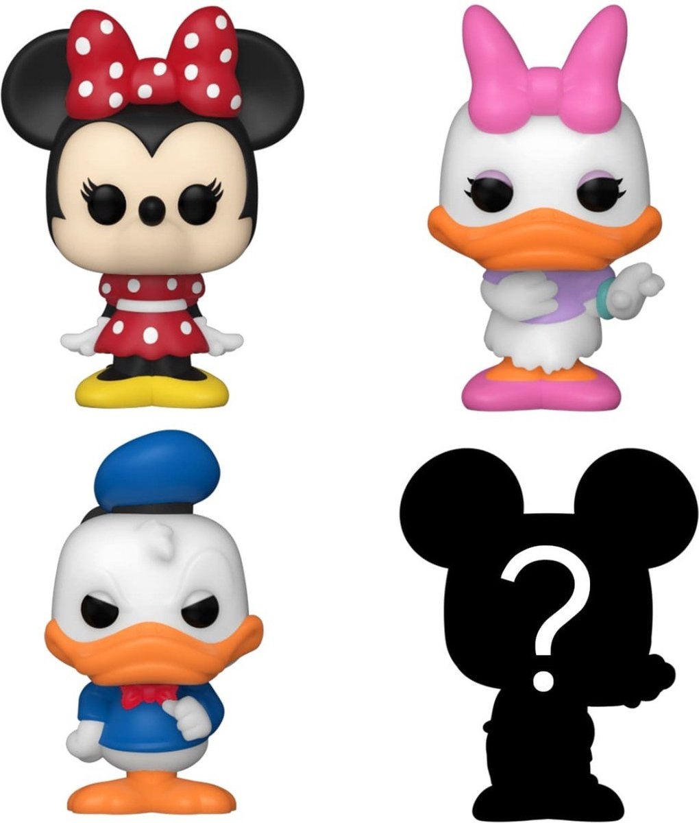  Minnie Daisy Donald and mystery chase -   Bitty Pop! - Disney Classics Figuur - 2cm