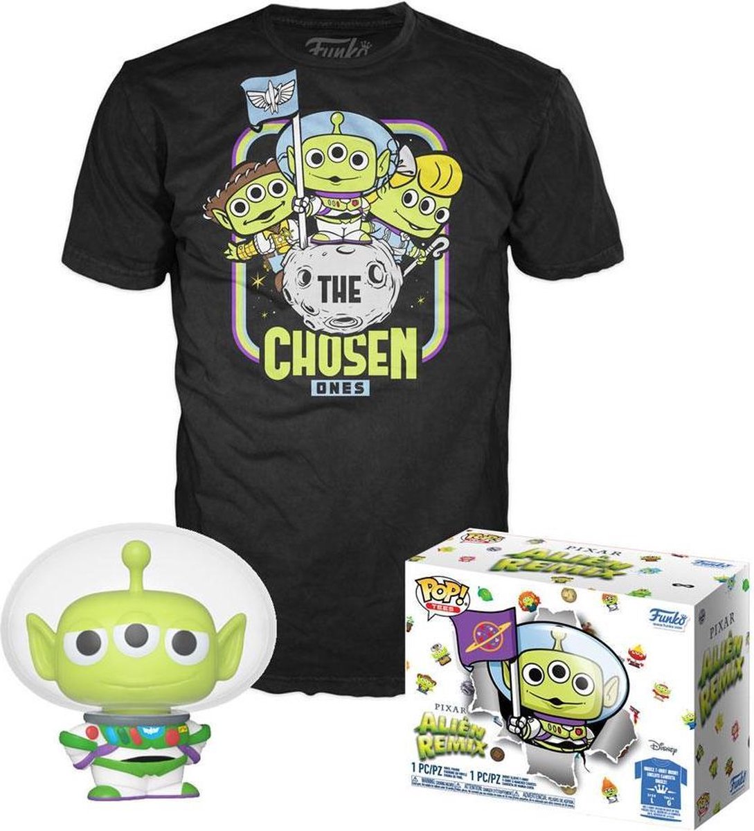   POP! Collectors Box: Toy Story POP! & Tee Box Alien As Buzz - maat XL