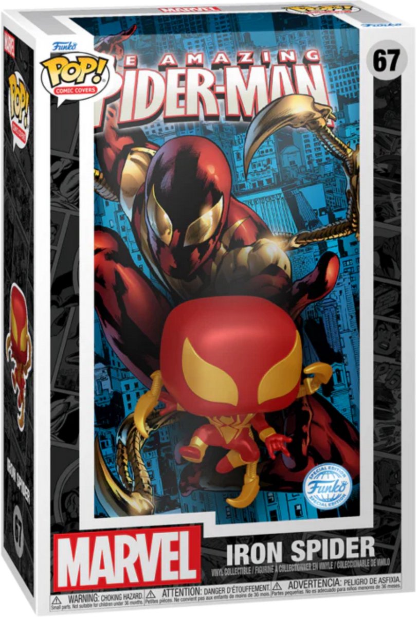   POP! Marvel Comic Cover: The Amazing Spider-Man 67 Iron Spider Exclusive