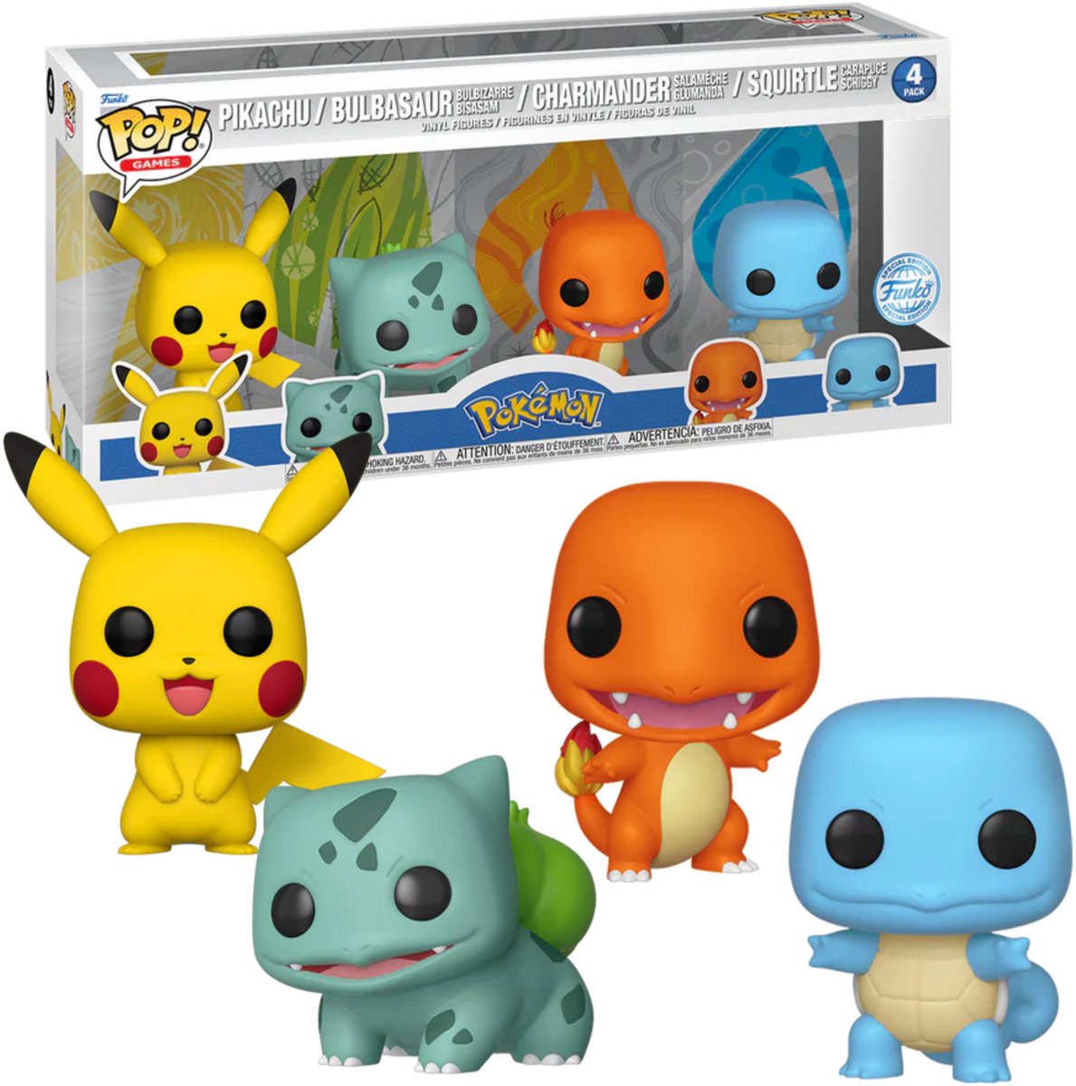   POP! POKEMON STARTERS 4-Pack Exclusive