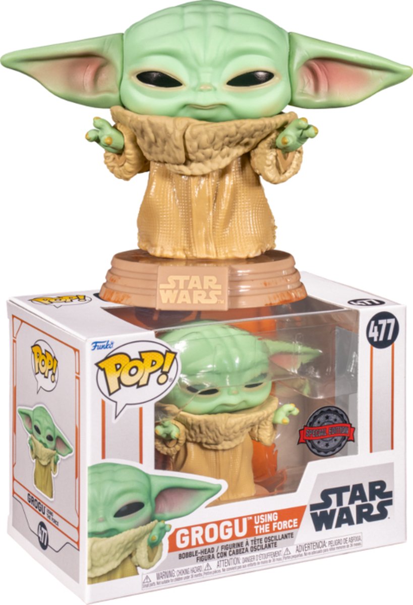   POP! Star Wars: The Mandalorian - Grogu using the Force