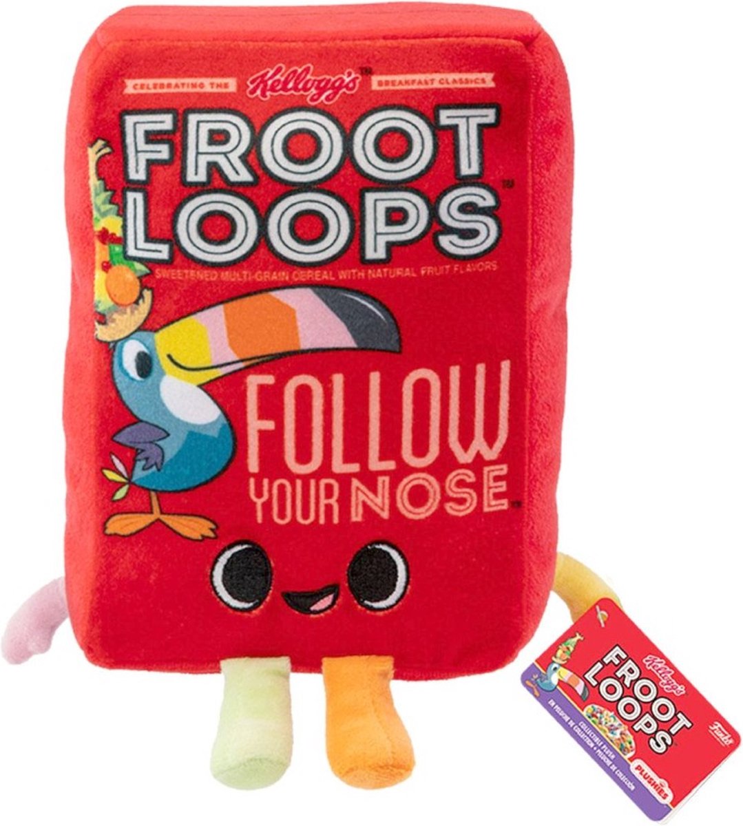   Pluche knuffel POP! Kelloggs Froot Loops Cereal Box 18 cm Multicolours