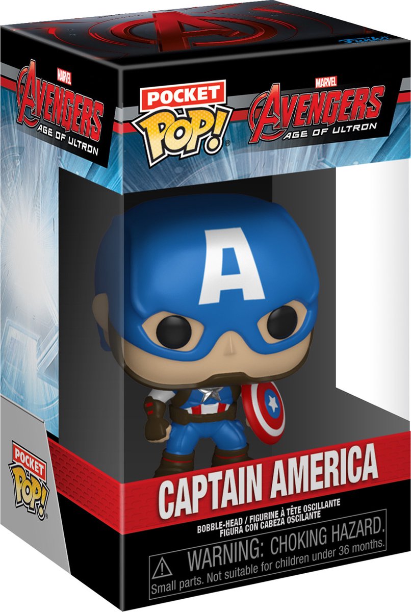   Pocket Pop! & Tee: Marvel - Captain America - Kids L