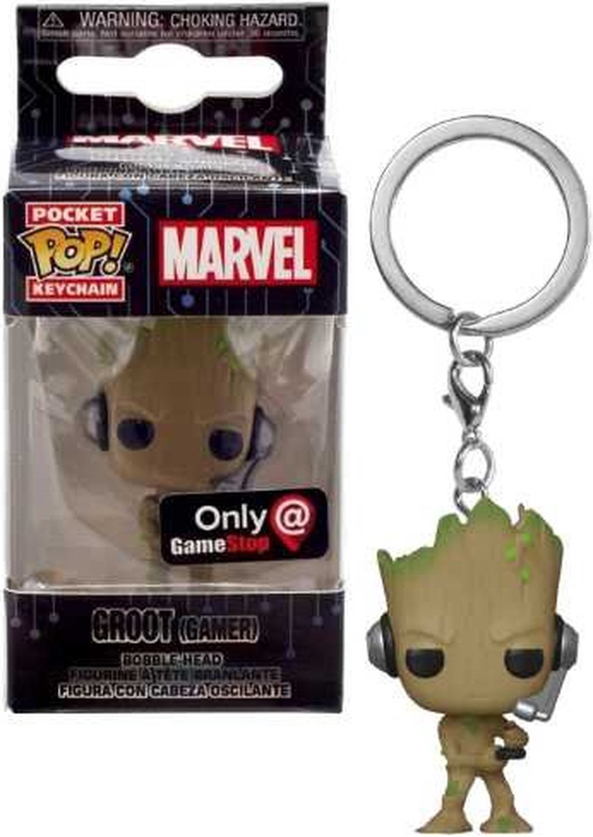  Pocket Pop! Marvel: Groot (Gamer) Gamestop Exclusive