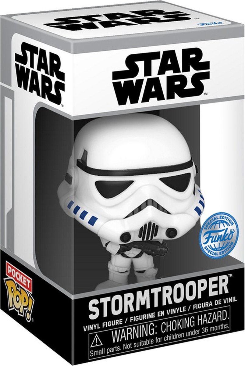   Pocket Pop! en T-shirt: Star Wars - Stormtrooper Kinder maat M