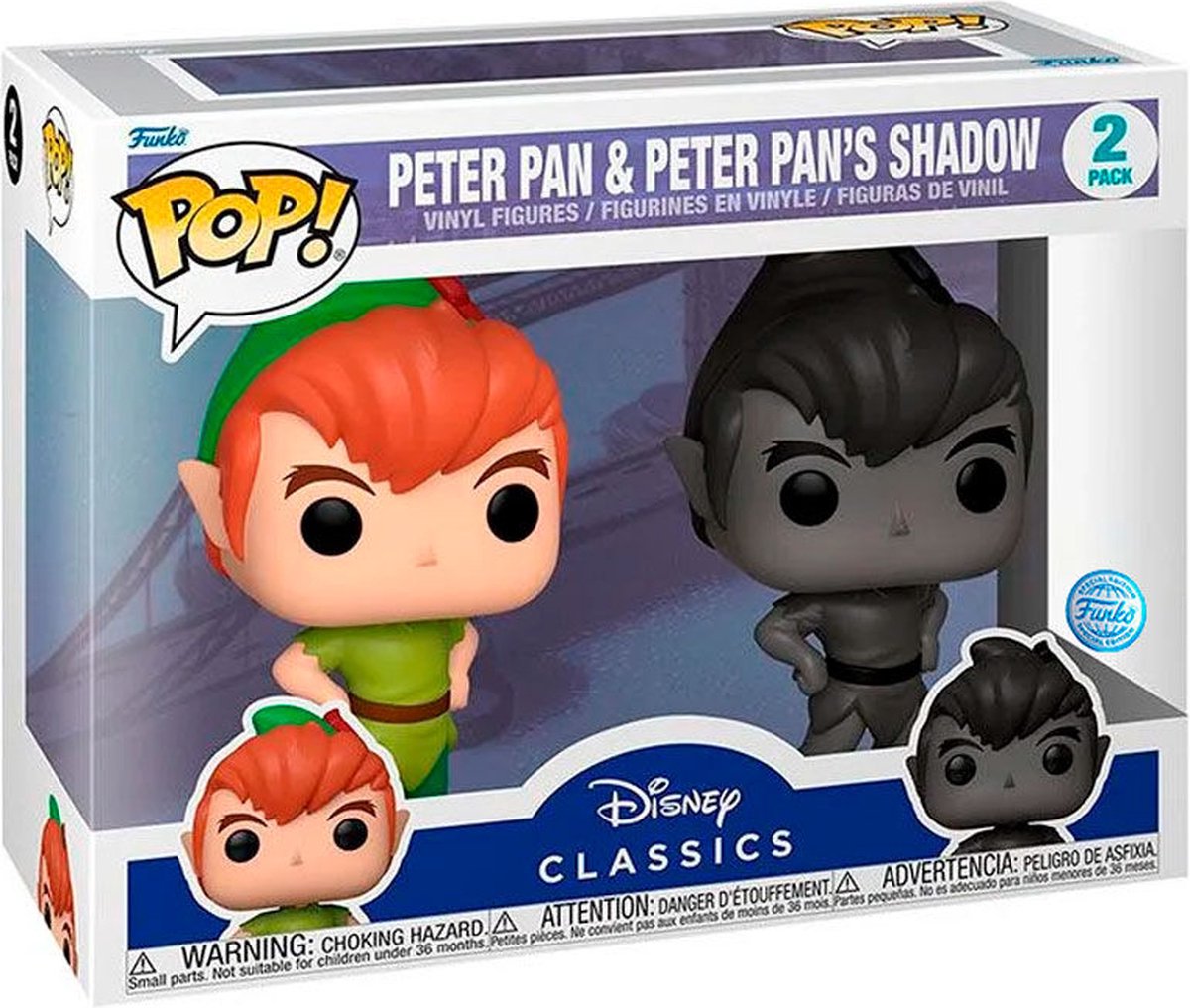   Pop! 2-Pack Disney Classics - Peter Pan & Peter Pans Shadow Special edition exclusive