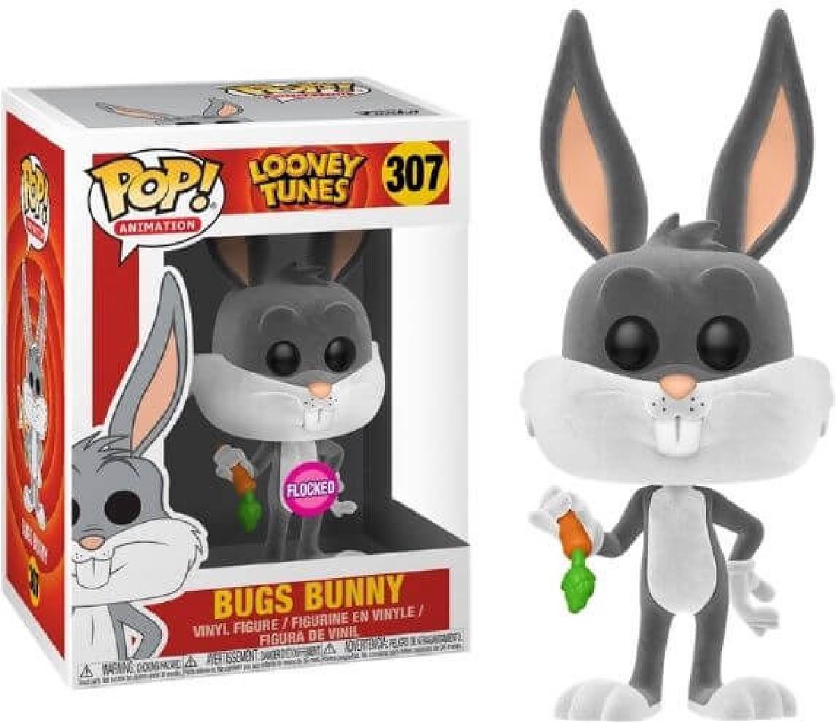   Pop! 307 - Looney Tunes Bugs Bunny Flocked