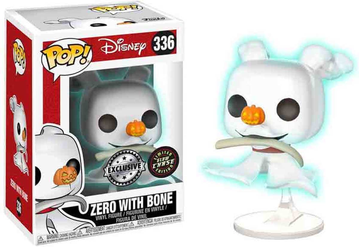   Pop! Disney: Nightmare before Christmas - Zero with Bone GITD Chase