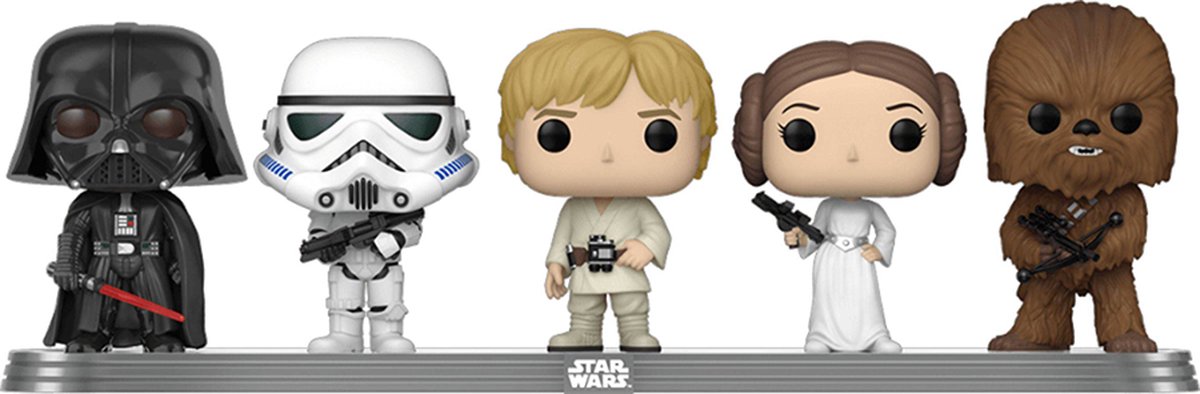   Pop! Exclusieve Star Wars bundel Darth Father - Luke - Leia - Chewbacca - Stormtrooper