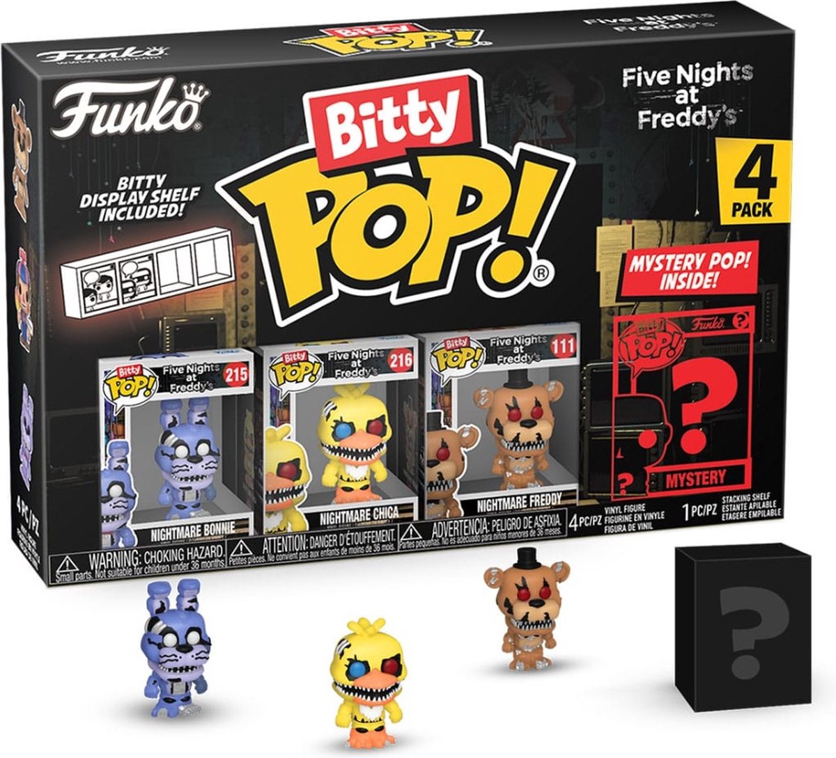   Pop! FIVE NIGHTS AT FREDDYS - Bitty Pop 4 Pack 2.5cm - Nightmare Bonnie