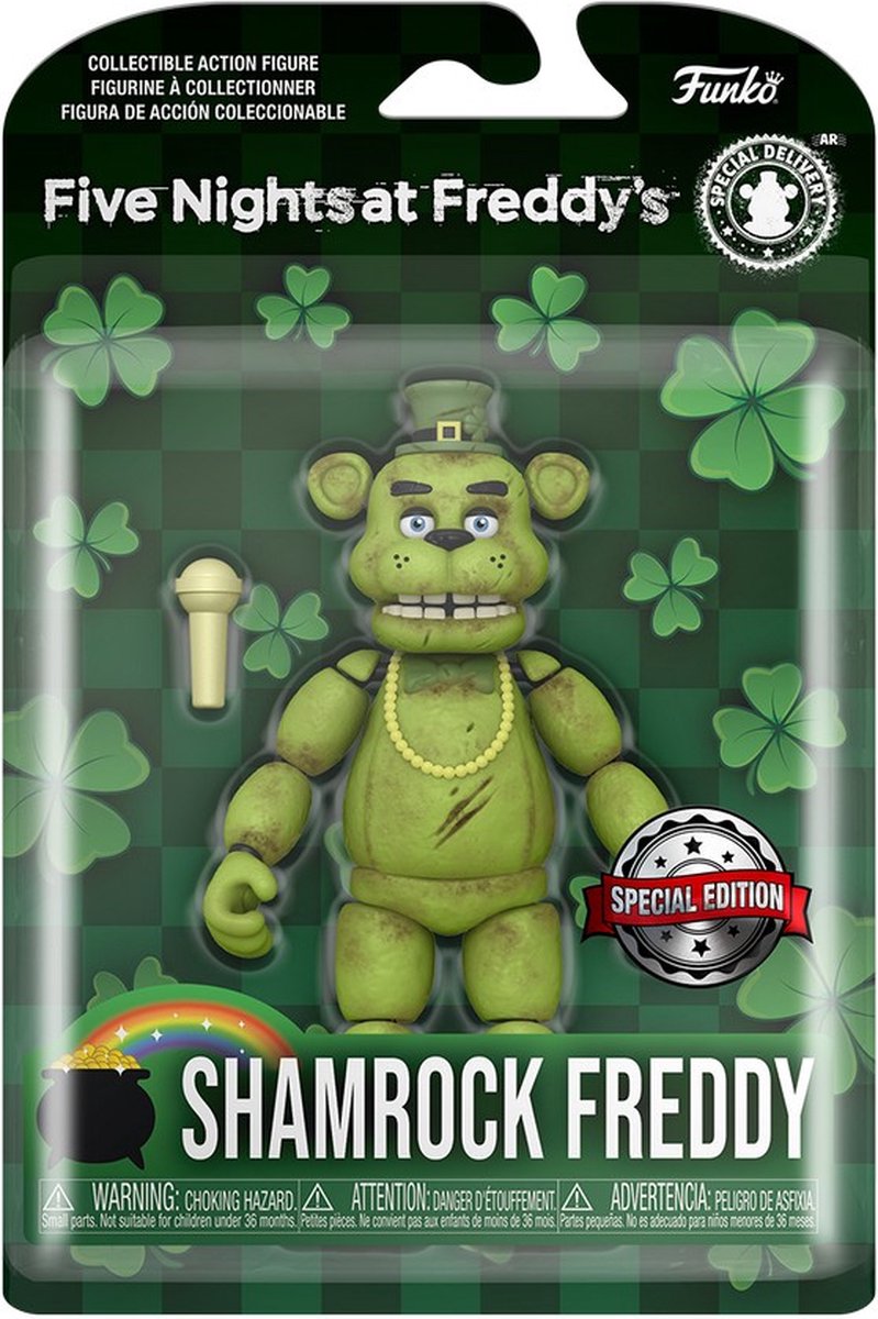   Pop! Games Action Figure: Five Nights at Freddys FNAF - Shamrock Freddy Walmart Exclusive Special Delivery