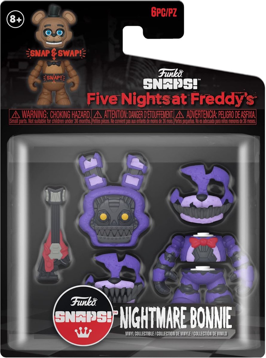   Pop! Games: FNAF Five Nights at Freddys Snap Action Figure - Nightmare Bonnie