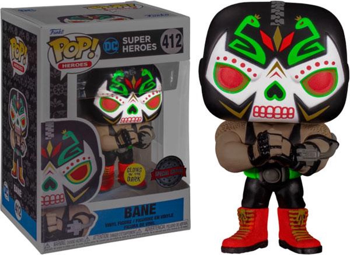   Pop! Heroes: Dia De Los DC - Bane (Glow in the Dark) - US Exclusive - CONFIDENTIAL