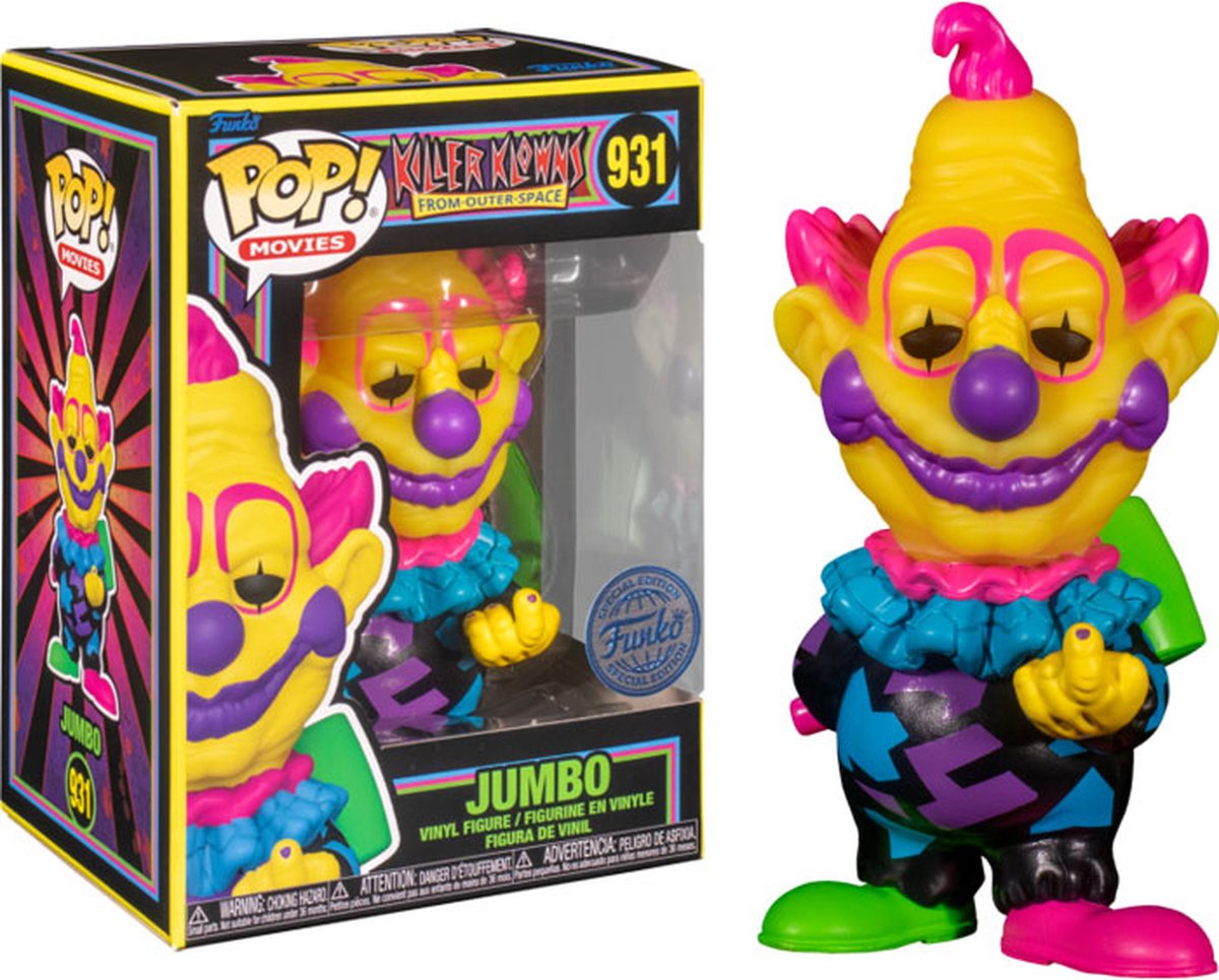   Pop! Killer Klowns from Outer Space - Jumbo Blacklight Exclusive