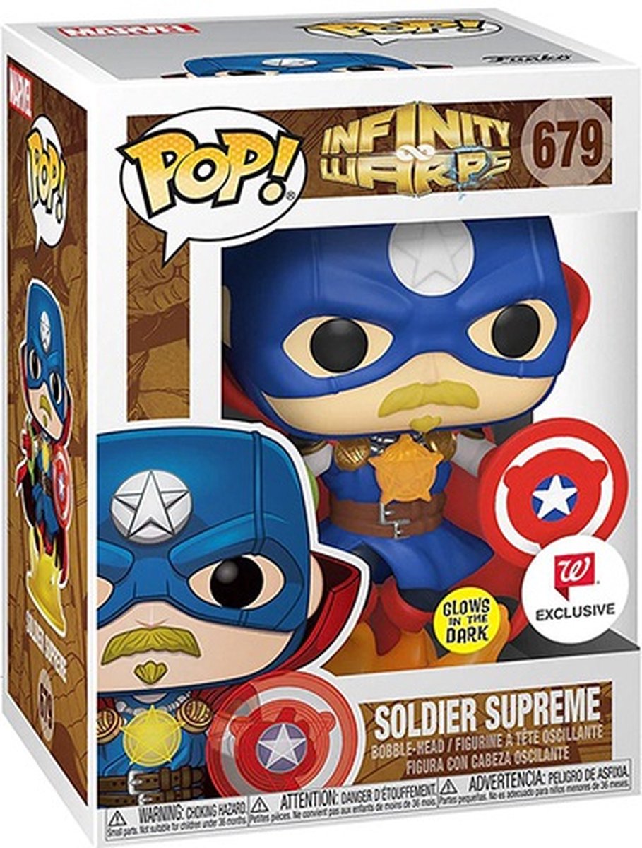  Pop! Marvel - Infinity Warps - Soldier Supreme Exclusive Glows In The Dark
