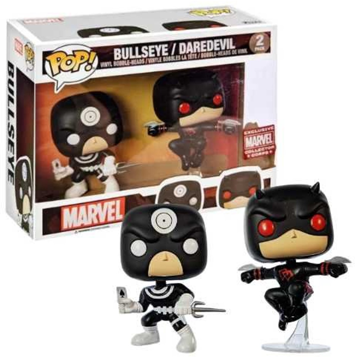   Pop! Marvel: Bullseye / Daredevil 2 Pack - Marvel Collector Corps