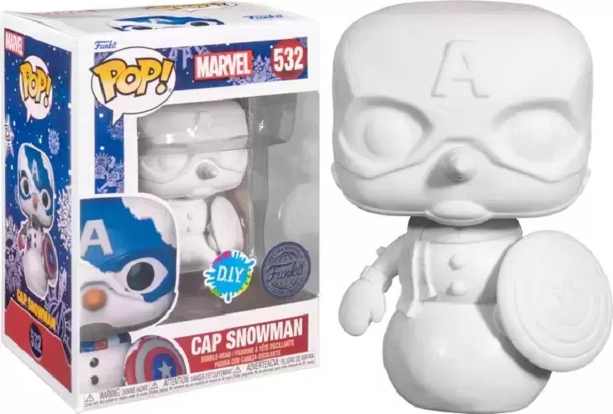   Pop! Marvel: Holiday - Captain America DIY Exclusive