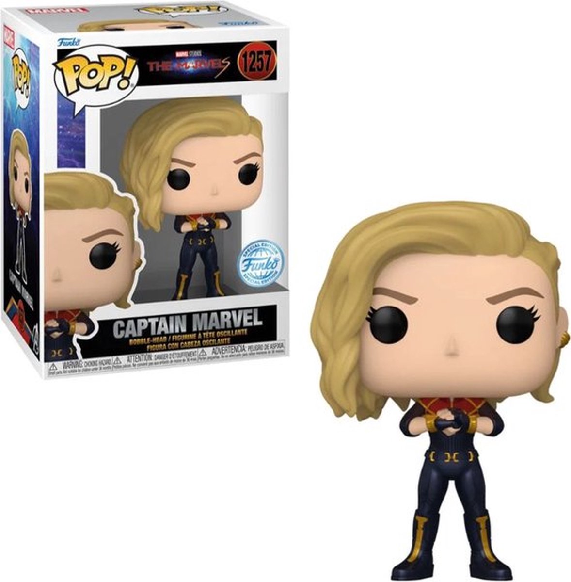   Pop! Marvel: The Marvels (2023) - Captain Marvel Ready to Fight