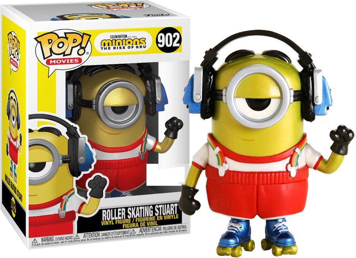   Pop! Minions: Roller Skating Stuart (Metallic)