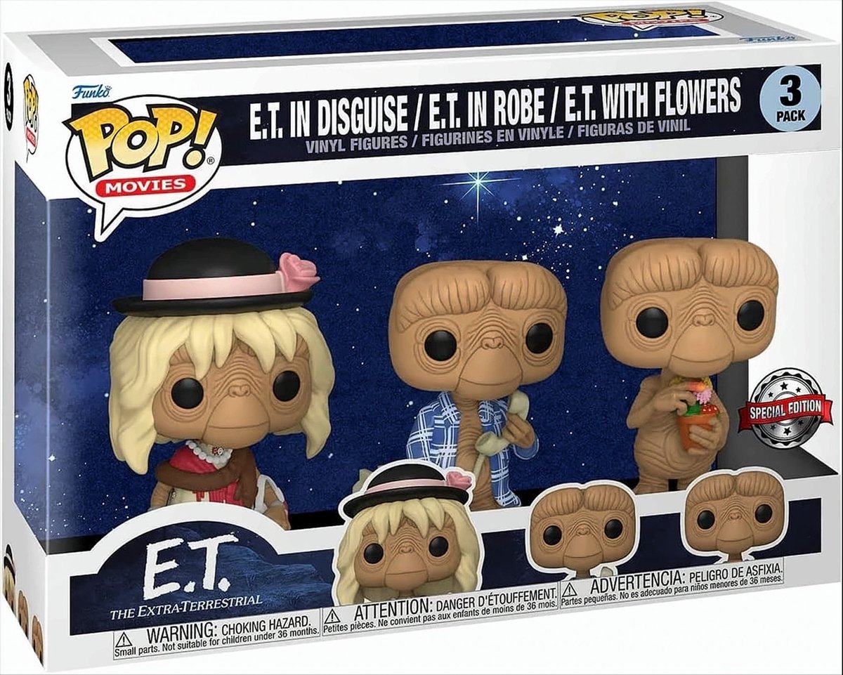   Pop! Movies: E.T. 40th Anniversary 3 Pack - Special Edition