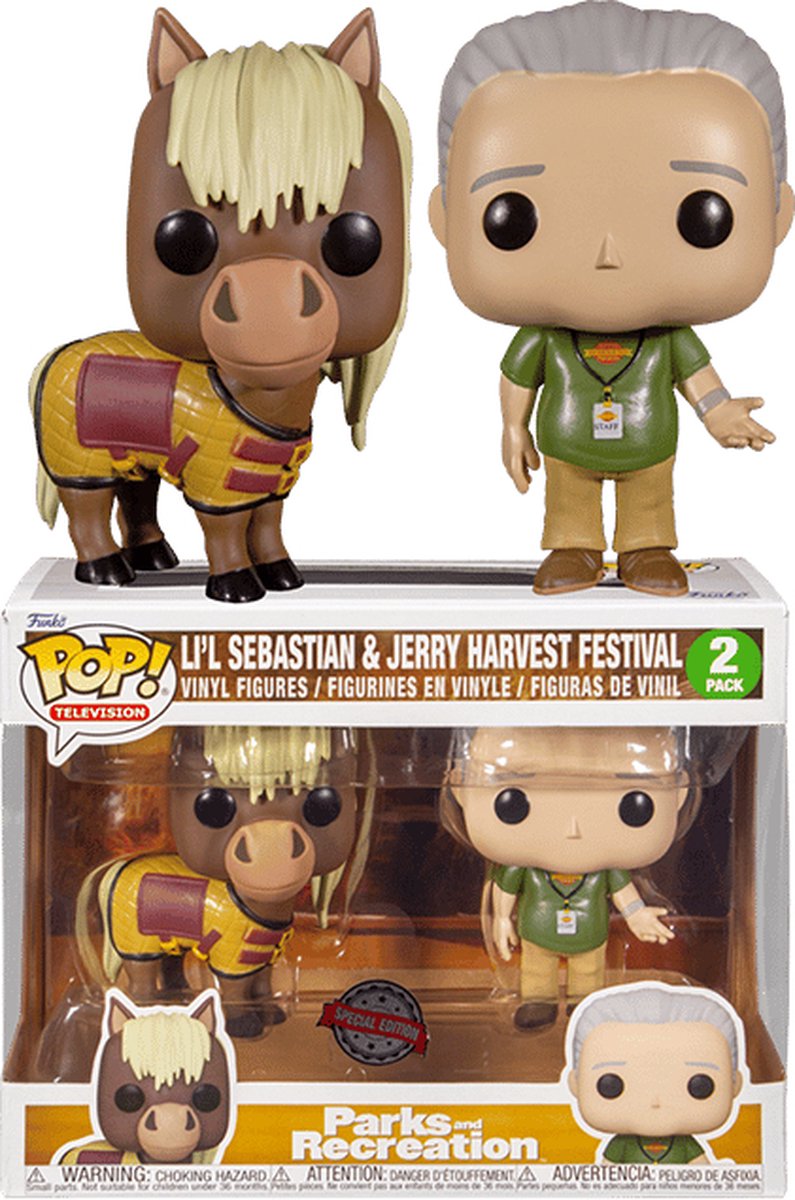   Pop! Parks and Recreation - Lil Sebastian & Jerry Harvest Festival 2 pack Exclusive