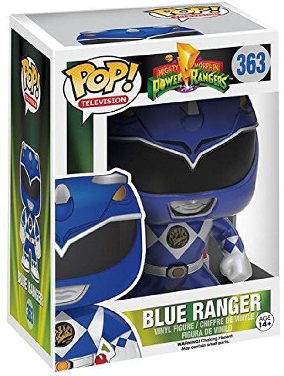   Pop! Power Rangers Bobble Head N° 363 Blue Ranger Metallic Ltd - Verzamelfiguur