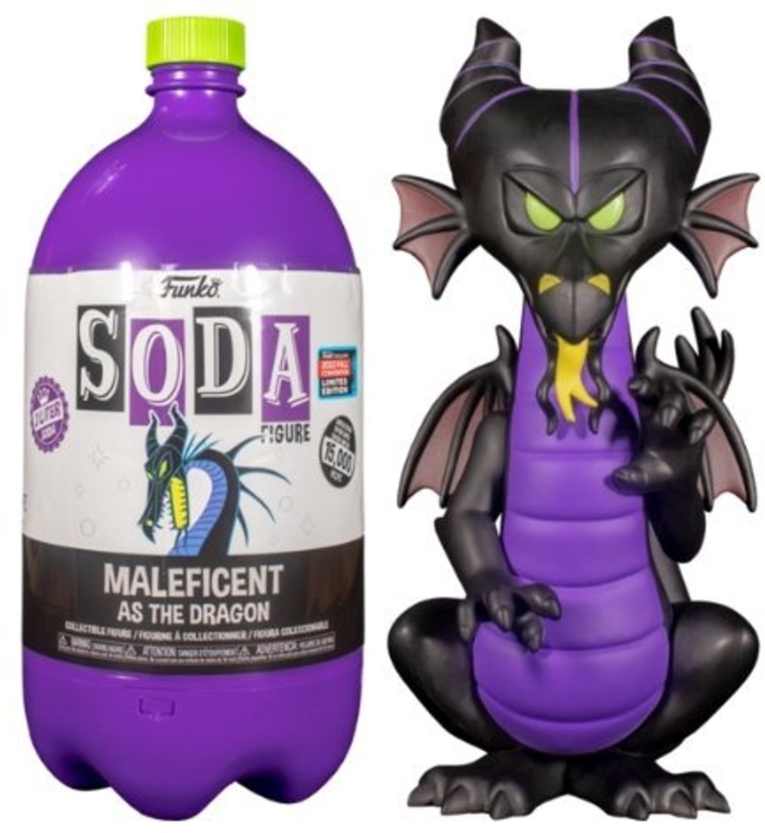   Pop! SODA: Sleeping Beauty - Maleficent as Dragon in 3L Collector Bottle (International Edition) (2022 Fall Convention Exclusive)