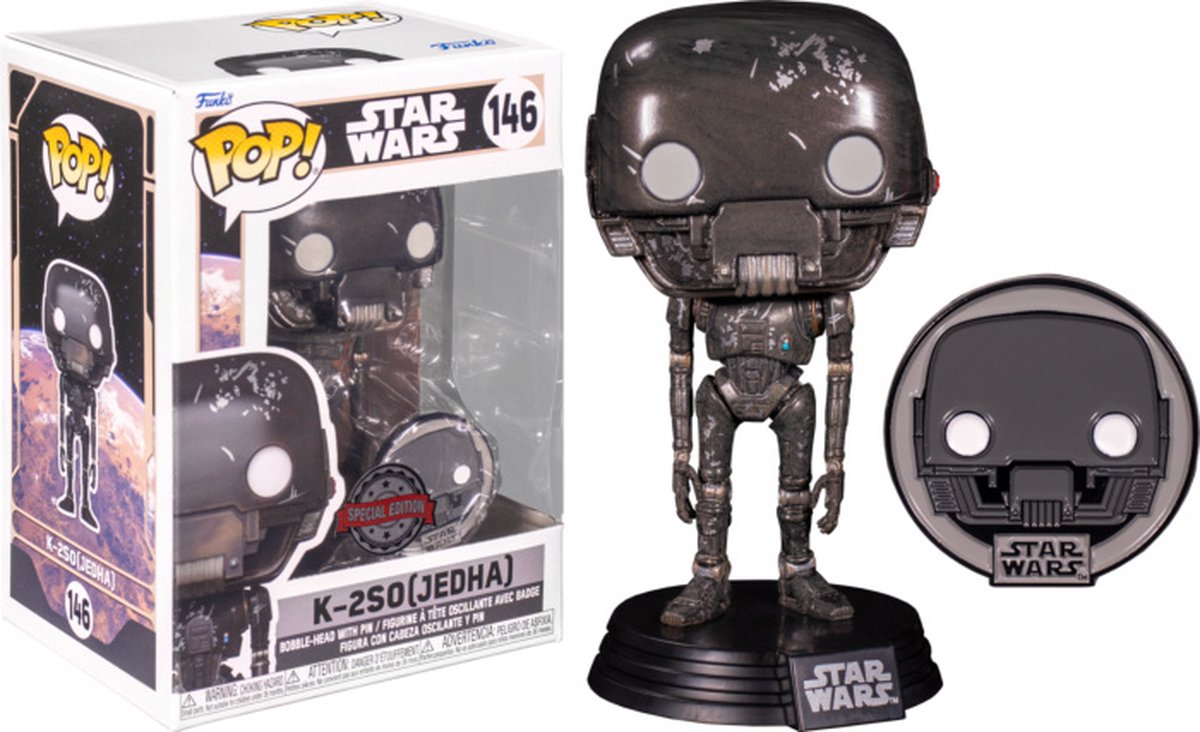   Pop! Star Wars: Across The Galaxy – K-2SO Jedha with Pin