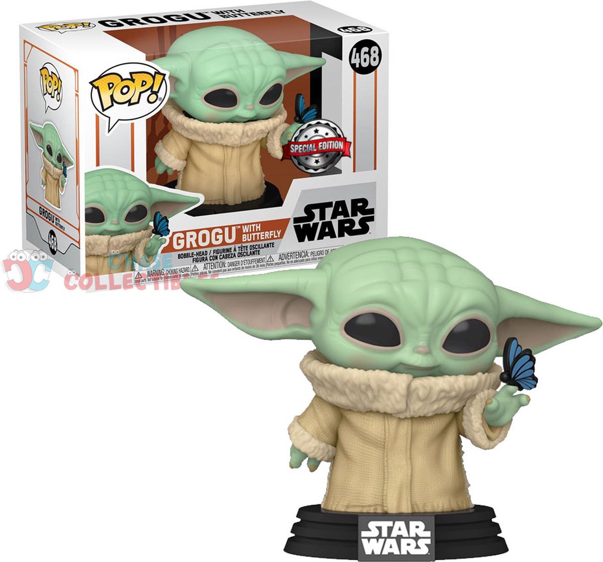   Pop! Star Wars: Grogu With Butterfly