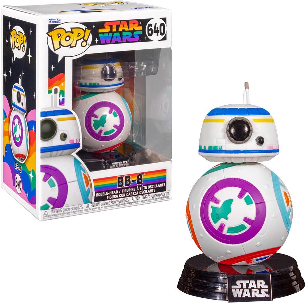   Pop! Star Wars Pride BB-8 Robot Rainbow