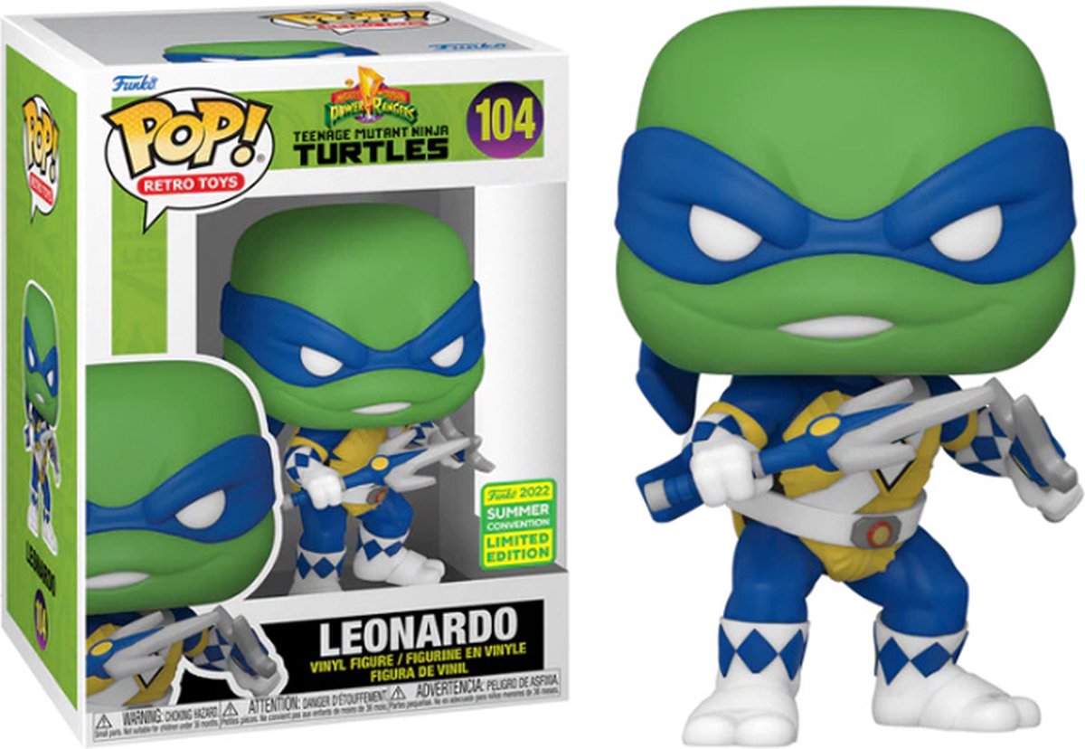   Pop! TMNT x MMPR - Leonardo 2022 San Diego Comic-Con Exclusive