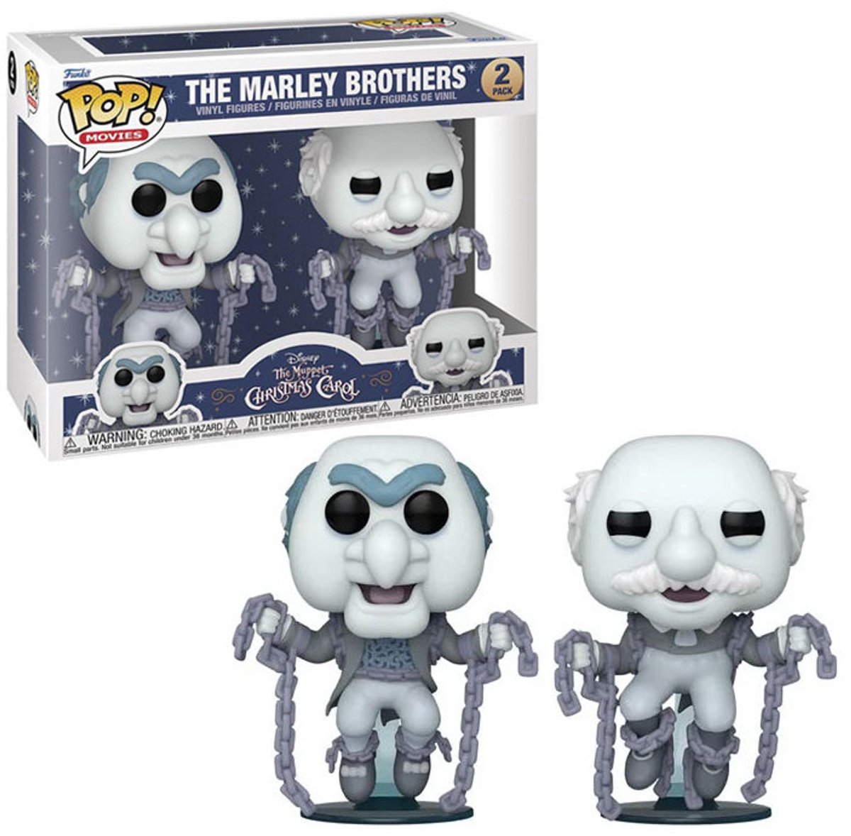   Pop! The Muppet Christmas Carol - The Marley Brothers GITD 2-Pack - Limited Editon 8000pcs