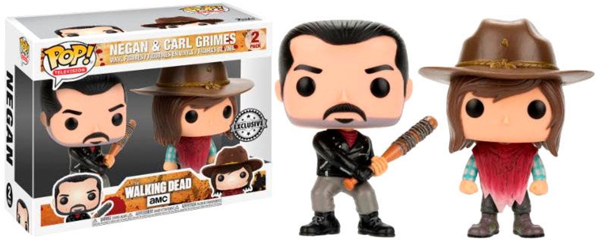   Pop! The Walking Dead: Negan & Carl Grimes 2-pack