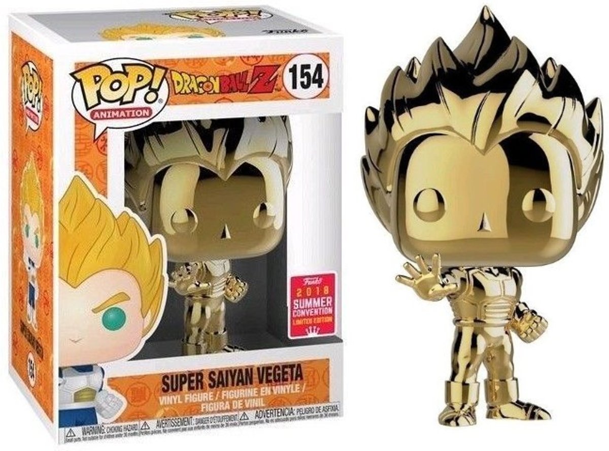   Pop Animation: DragonBall Z - Super Saiyan Vegeta 154 Chrome Limited Edition