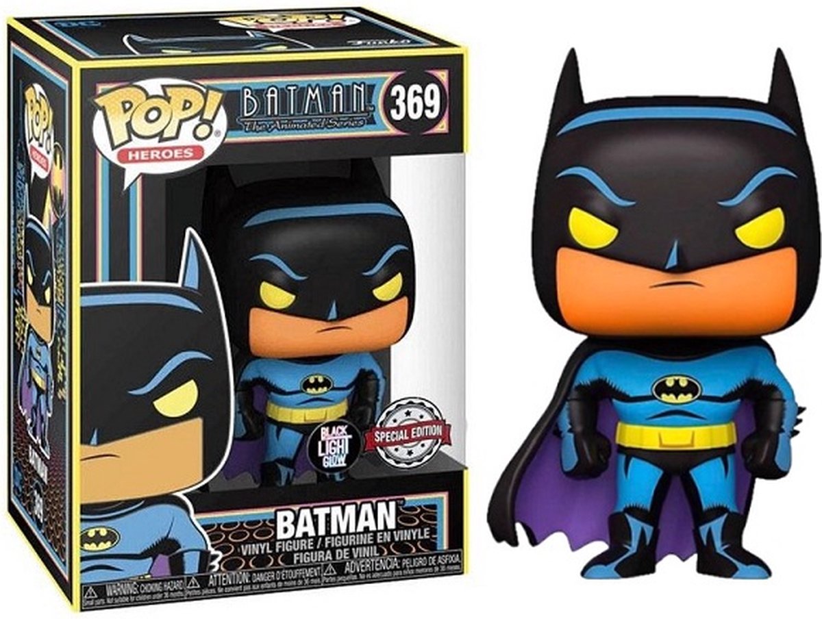   Pop Heroes: Batman The Animated Series - Batman 369 Special Edition Black Light Glow