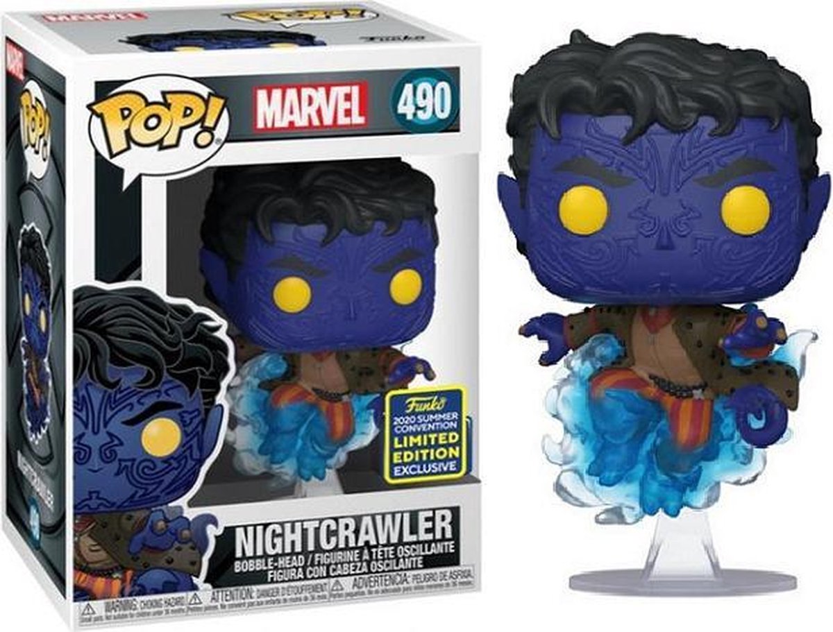   Pop: Marvel - Nightcrawler 490 Bobble-Head Limited Edition Summer 2020