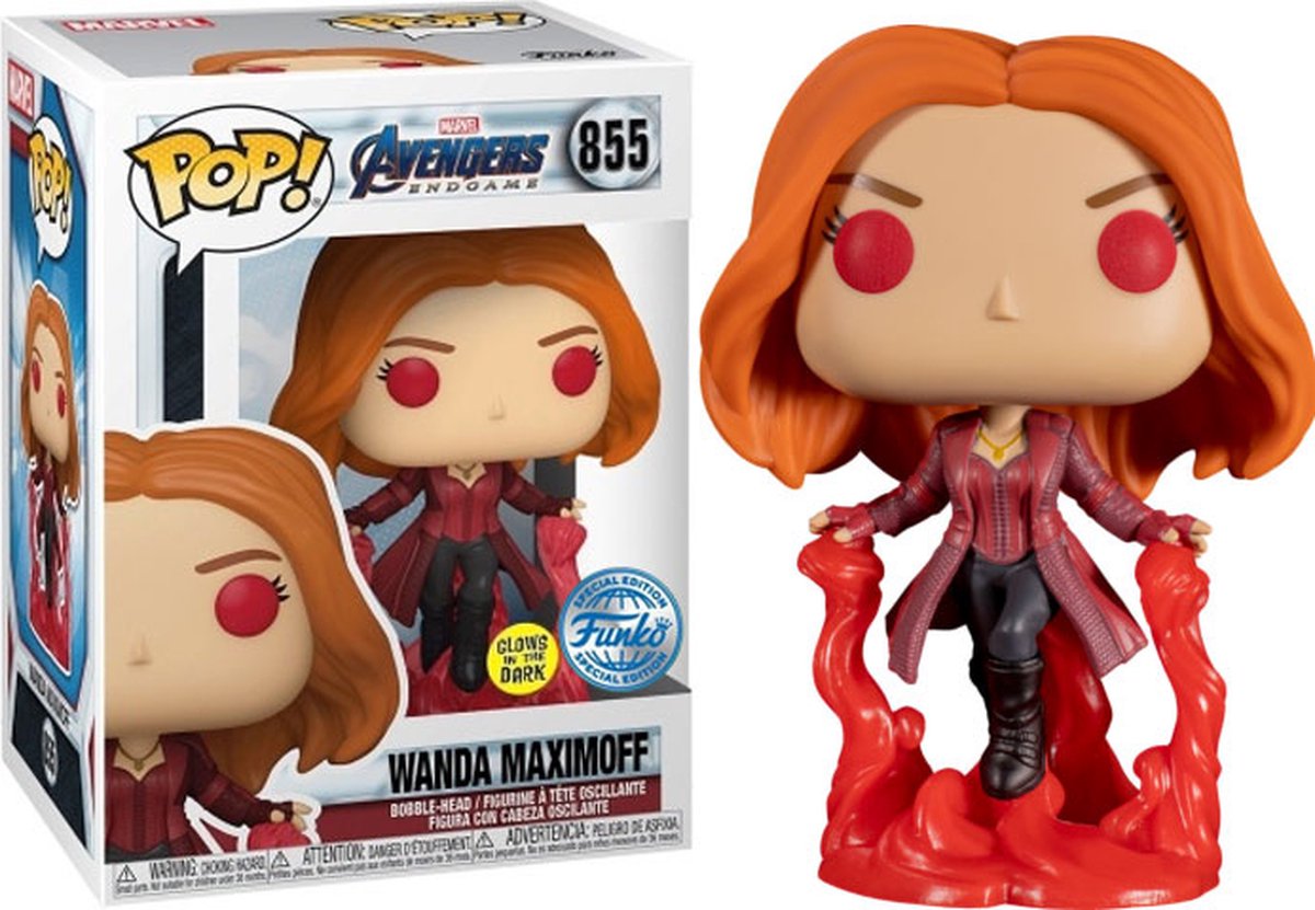   Pop: Marvel Avengers Endgame - Wanda Maximoff 855 Glows In The Dark Exclusive