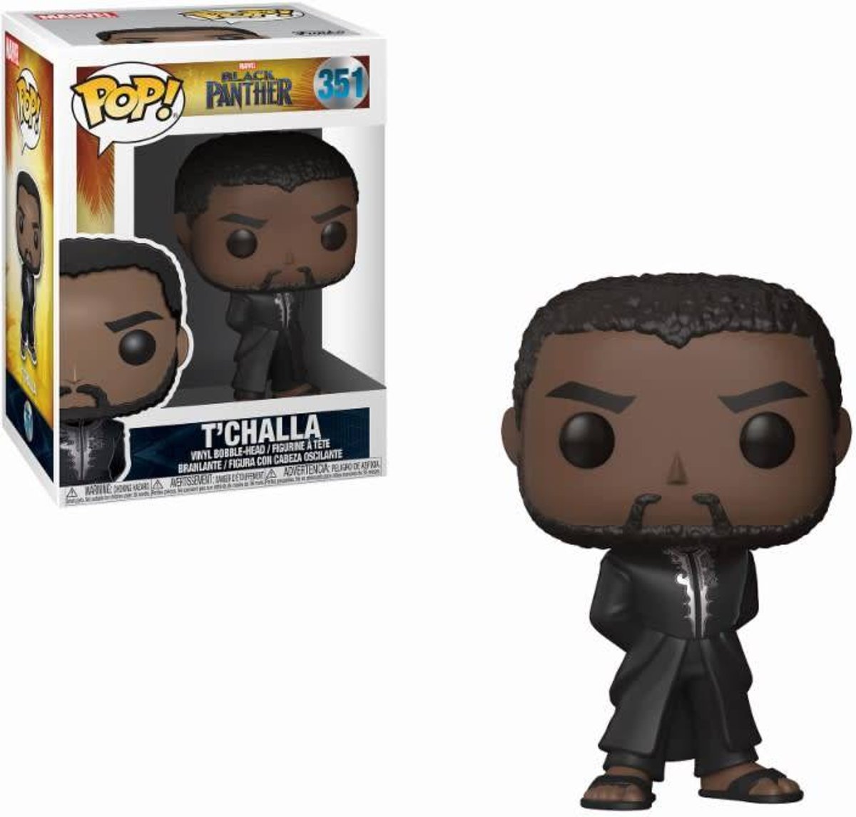   Pop Marvel Black Panther TChalla in Black Robe