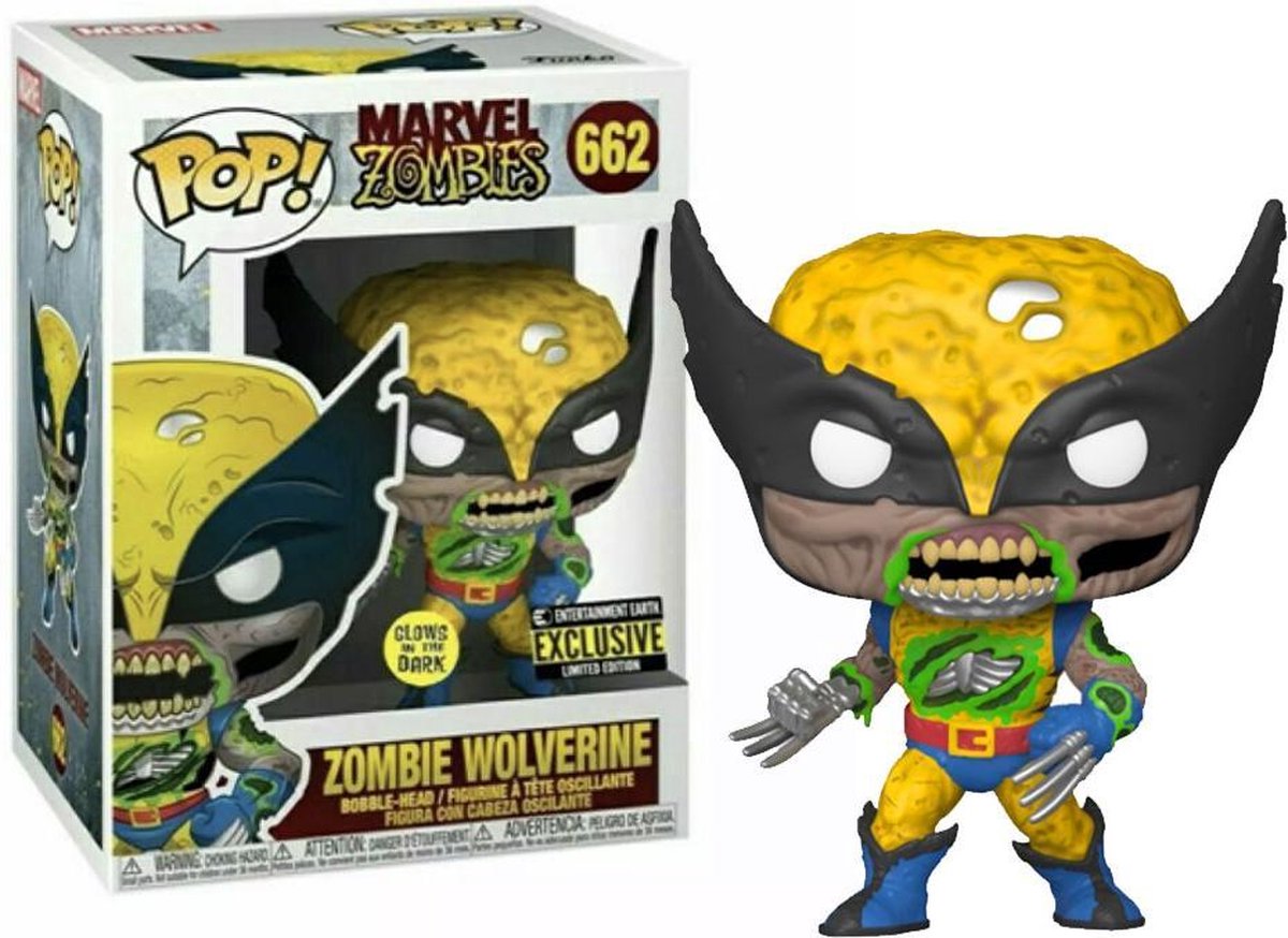   Pop Marvel: Zombie Wolverine GITD